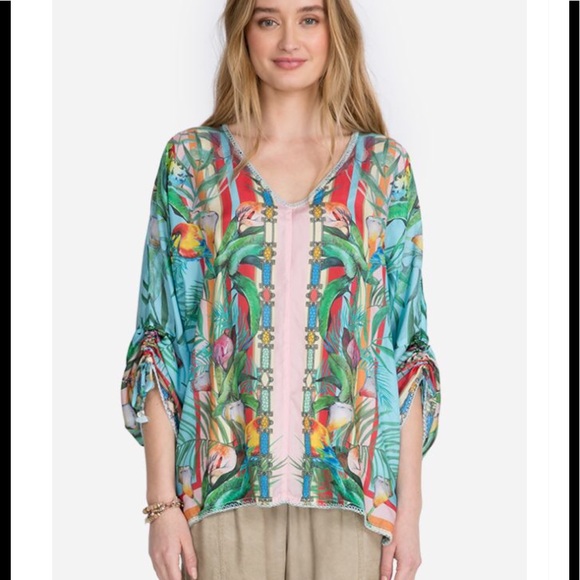 Johnny Was Capri Blouse - Picture 2 of 6